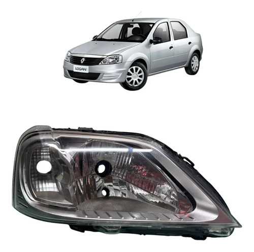 Farol Renault Logan 2007 A 2010 Direito Original Direito/passageiro - Imagem 1