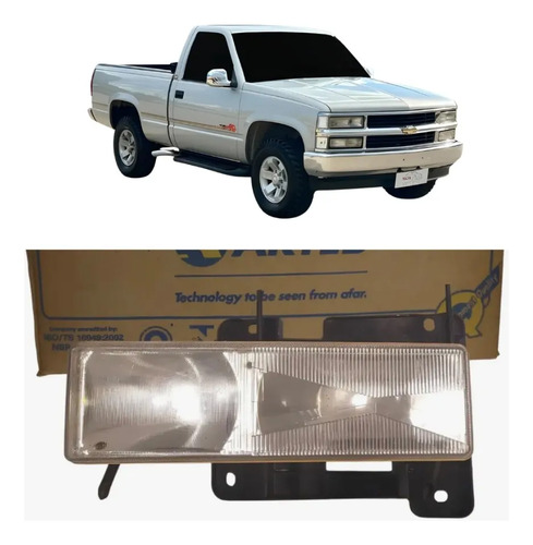 Farol Silverado 1993 A 2011 Esquerdo Arteb Usado Original Esquerdo/motorista - Imagem 2
