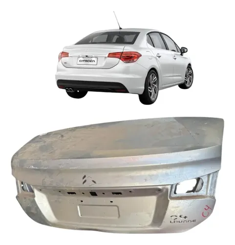 Tampa Traseira Citroen C4 Lounge 2014 A 2016 Original Prata - Imagem 2