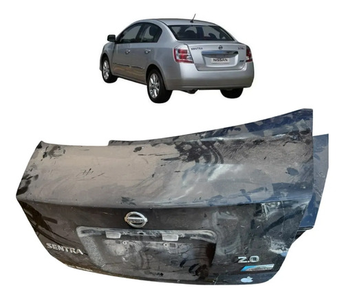 Tampa Traseira Nissan Sentra 2007 A 2011 Original Preto