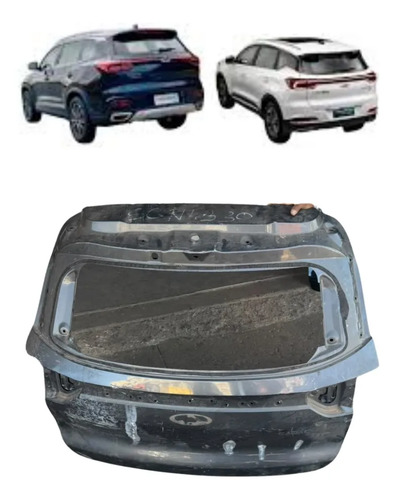Tampa Traseira Cherry Tiggo 8 E Tiggo 7 Pro 2022 A 2025 Original Recuperado Cinza