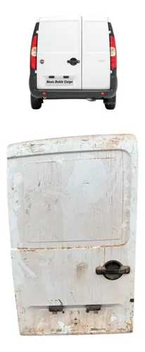 Porta Traseira Fiat Doblo Furgão 2002 A 2010 Esquerdo Original Branco