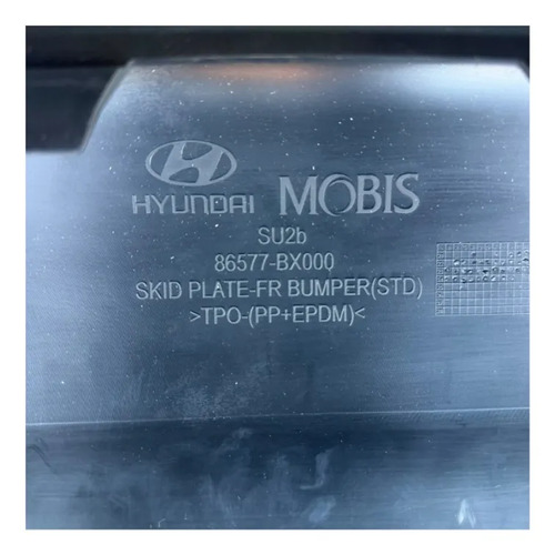 Spoiler Aplique Para-choque Dianteiro  Hyundai Creta 2022 A 2024 Original Preto - Imagem 3