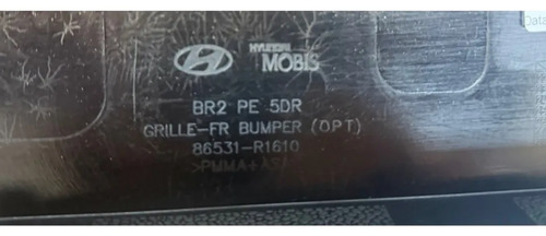 Grade Para Choque Dianteiro Hyundai Hb20 2023 A 2026  Original Preto Brilhante - Imagem 3