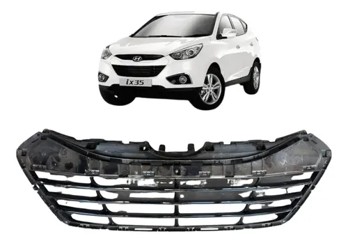 Grade Inferior Para-choque Hyundai Ix35 2015 A 2018 Original Preto Fosco