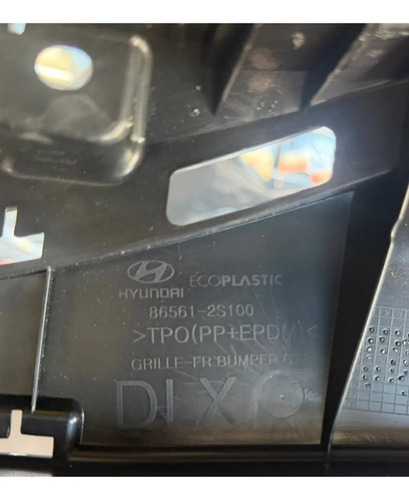 Grade Inferior Para-choque Hyundai Ix35 2015 A 2018 Original Preto Fosco - Imagem 3