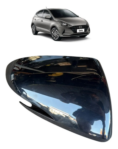 Capa Retrovisor Hyundai Hb20 Com Seta 2020 A 2026 Direito Original Preto