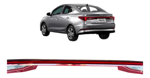 Lanterna Da Tampa Hb20s 2023 A 2026 Com Led Original Ambos Lados Vermelho