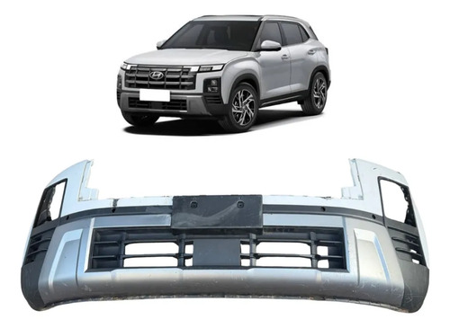 Para-choque Dianteiro Hyundai Creta 2025 A 2026 Original Recuperado Branco - Imagem 1