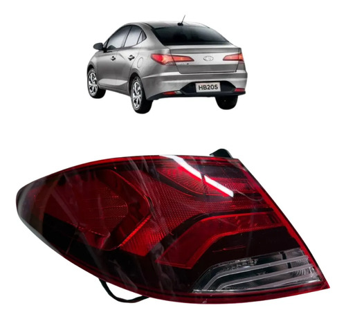 Lanterna Hyundai Hb20s Sedan 2020 A 2022 Esquerdo Original Esquerdo/motorista Vermelho
