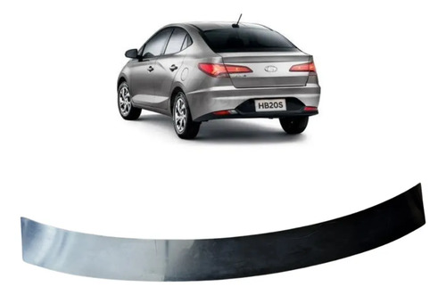Friso Da Tampa Atraseira Hyundai Hb20 Sedan 2020 A 2022 Original Preto