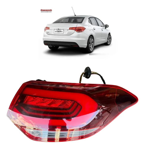 Lanterna Citroen C4 Lounge17 A 24 Original Recondicionada Direito/passageiro Vermelho