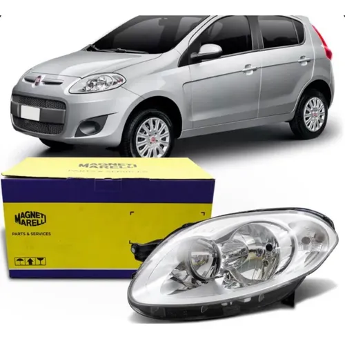 Farol Palio Geração 5 2012 A 2017 Cromado Magneti Marelli Esquerdo Esquerdo/motorista - Imagem 3