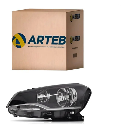 Farol Volkswagen Gol, Saveiro E Voyage G6 Arteb Esquerdo Esquerdo/motorista - Imagem 2