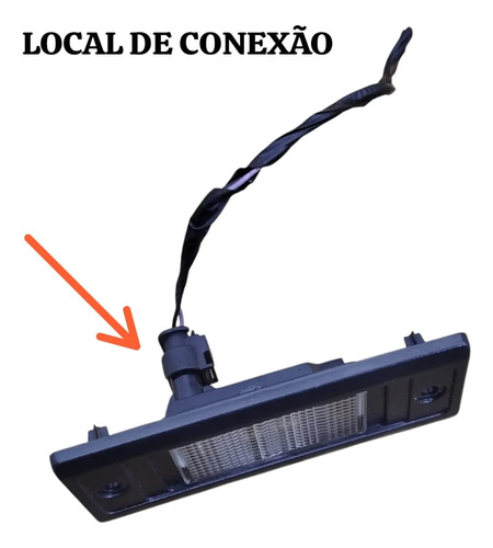 Plug Conector Luz De Placa Fiat Strada 2021 - 2025 - Imagem 2