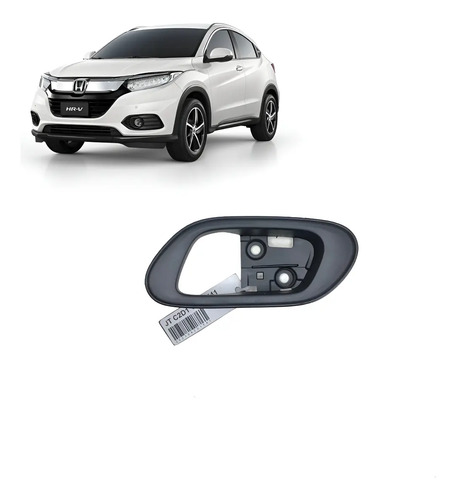 Moldura Maçaneta Interna Esquerda Hrv 2015 A 2021 Original Traseira