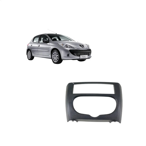 Moldura Painel Central Peugeot 207 2006 A 2012 Usado Preto