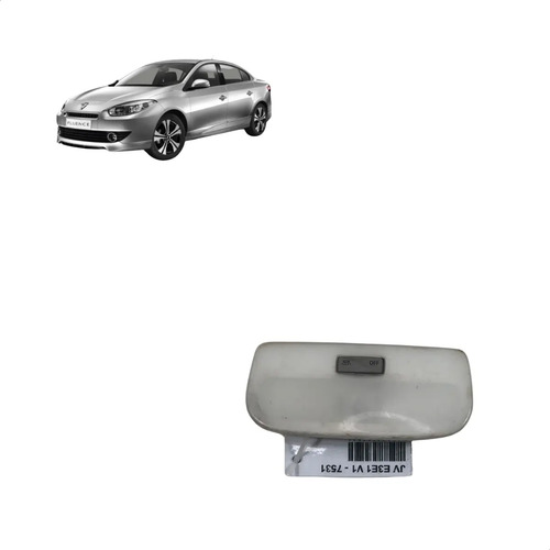 Luz Teto Renault Fluence 2007/2014 Usada Original