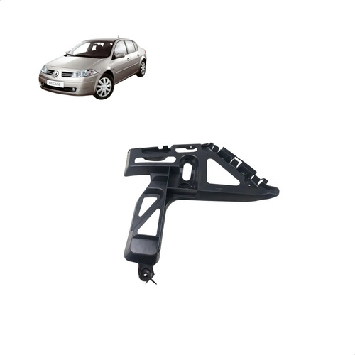 Guia Parachoque Traseiro Direito Megane 2006/2012 C/detalhe