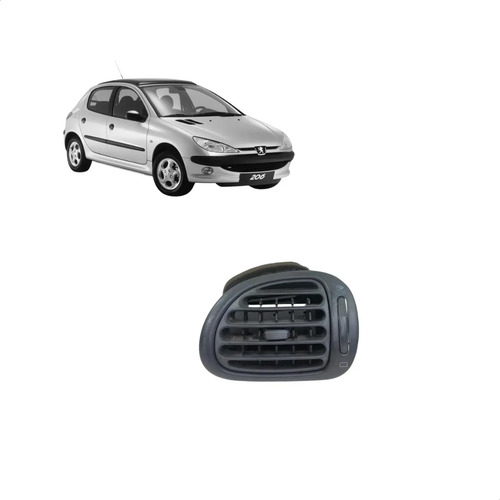 Difusor Ar Lateral Direito Peugeot 206 2001 A 2010 Usado