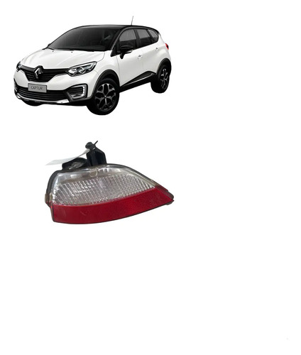 Lanterna Olho Gato Direito Captur 2017/2020 Vermelho