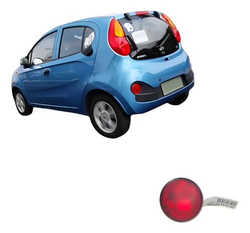 Lanterna Olho Gato Traseiro Esquerdo Chery Qq 2015 Vermelho