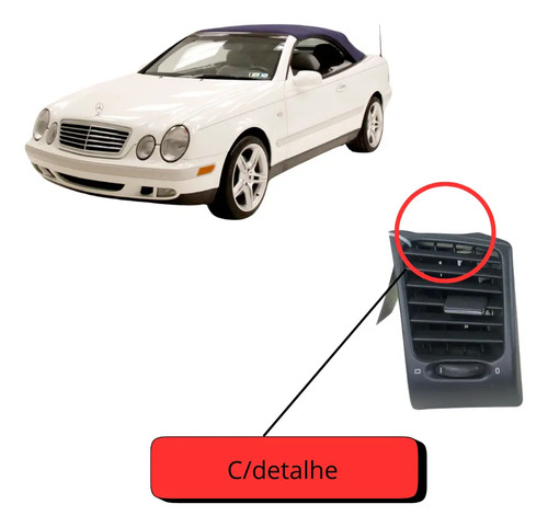 Difusor Ar Esquerdo Mercedes Clk 320 1999 (c/detalhe)