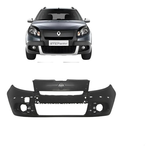 Parachoque Dianteiro Sandero Stepway 2011/2014 Nova Preto