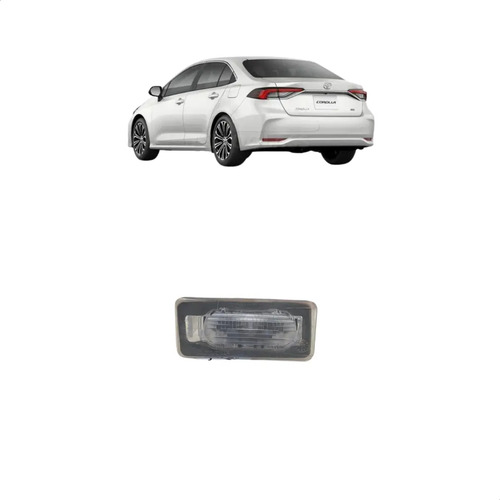 Luz Placa Corolla Xei 2020 A 2023 Original Usado