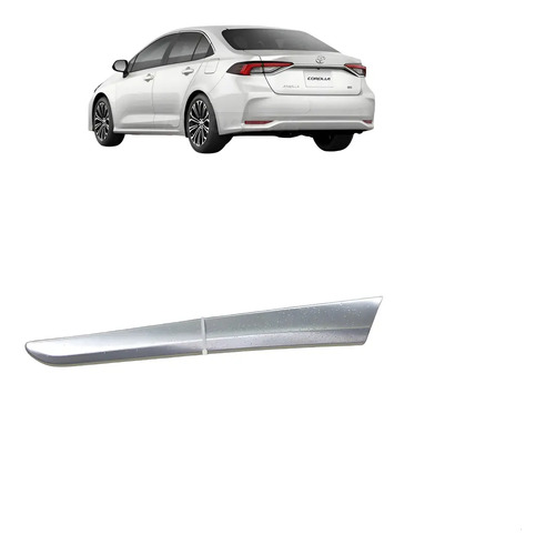 Friso Forro Porta Esquerda Mercedes B180 2011 Arranhado Prateado