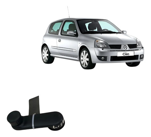 Manivela Vidro Traseiro Clio 2001/2008 Preto