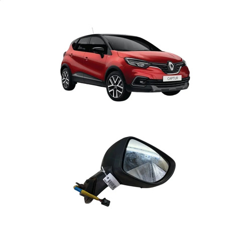 Retrovisor Eletrico Direito Captur 2017/2020 C/seta