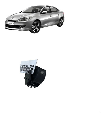 Botao Vidro Individual Fluence 2015/2019