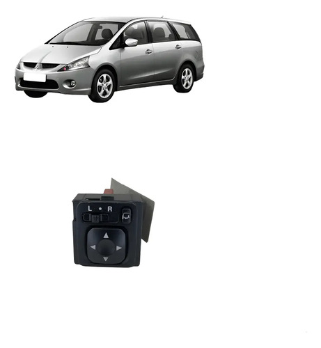 Botao Retrovisor Mitsubishi Grandis 2007/2008
