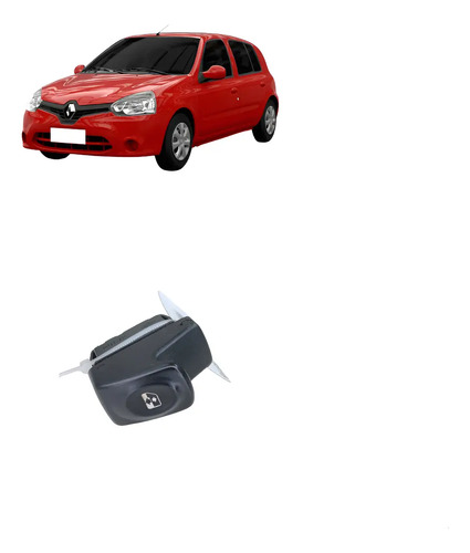 Botao Vidro Clio 2013/2016