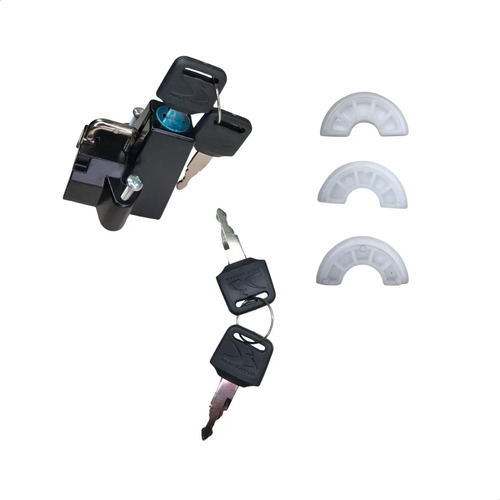 Trava Universal Para Capacete Duas Barras Novo Vx. - Imagem 1