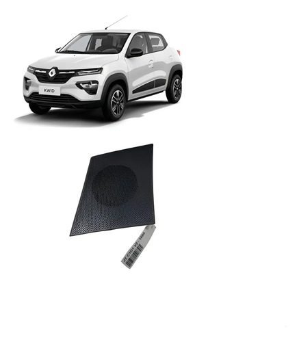 Tela Alto Falante Porta Direita Kwid 2017 A 2021 Usado Cinza-escuro