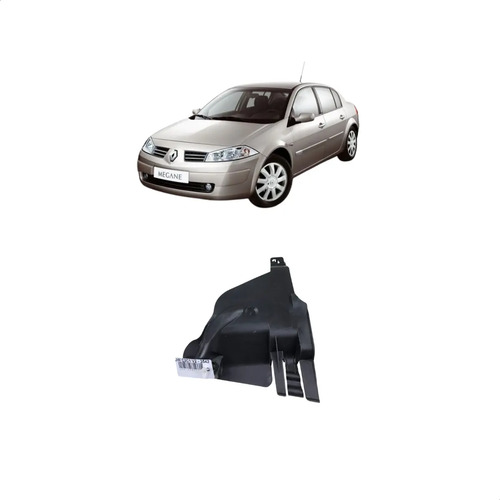 Acabamento Defletor Direito Renault Megane 2006/2012 Usado
