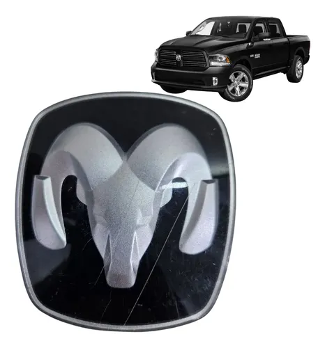 Emblema Ram Grande Preto 9cm Vx.