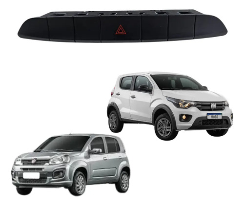 Botão Pisca Alerta Fiat Uno/mobi 2017-2021 Original Vx. - Imagem 1