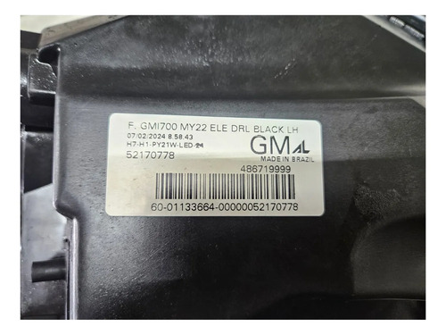 Farol Dianteiro Esquerdo Led Chevrolet S10 2017-2023 Vx. - Imagem 6