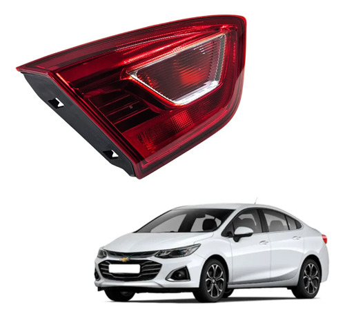 Lanterna Tampa Esquerda Cruze 2017/2022 42779168 Ba.vx. Esquerdo/motorista Vermelho