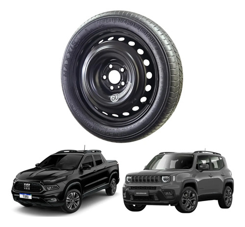 Estepe Roda E Pneu T145/70 R17 Toro/renegade Ba.vx. - Imagem 1