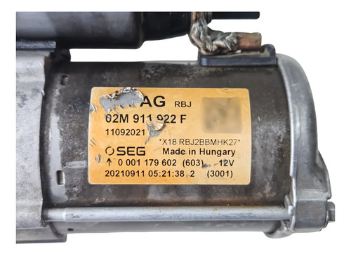 Motor Partida Volkswagen/audi 02m911022f Vx. - Imagem 5