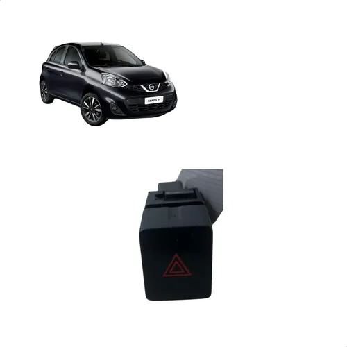 Botão Pisca Alerta Nissan March 2011/2014 Us.