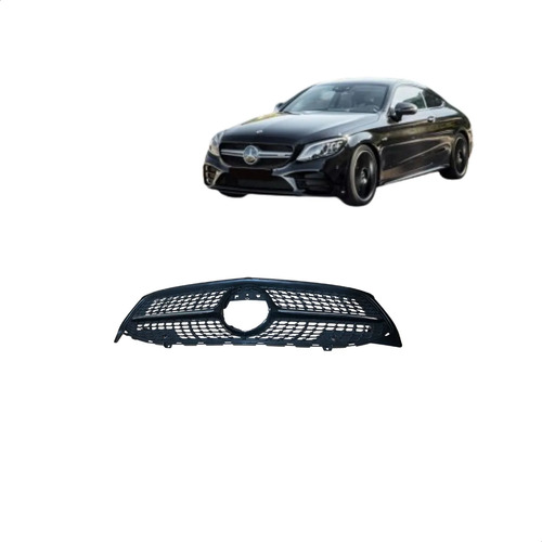 Grade Black Piano Mercedes W205/ C180/c200 2019/2021 In. - Imagem 1