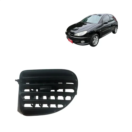 Difusor Ar Central Esquerdo Peugeot 206 2001/2010 Us.