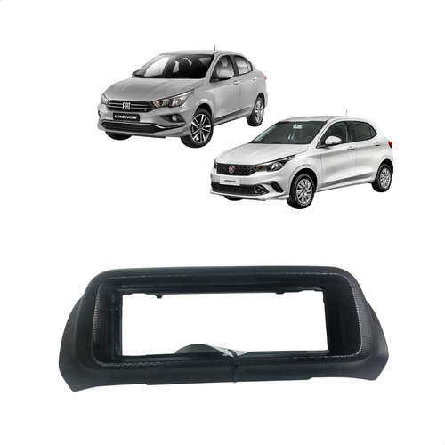 Moldura Painel Radio Fiat Argo/cronos 2017/2023 Us. Preto