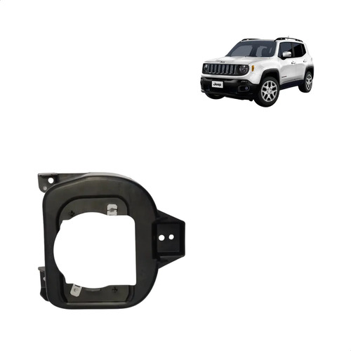 Suporte Farol Milha Esquerdo Jeep Renegade 2015/2020 Nv. Preto Esquerdo