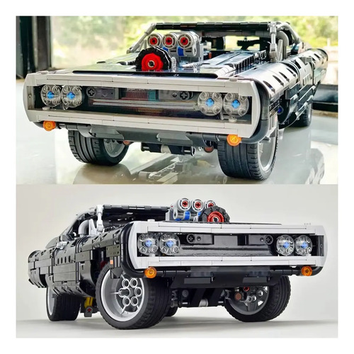 Blocos De Montar Dodge Charger Rt 1077 Peças Esc. 1:14 - Imagem 2